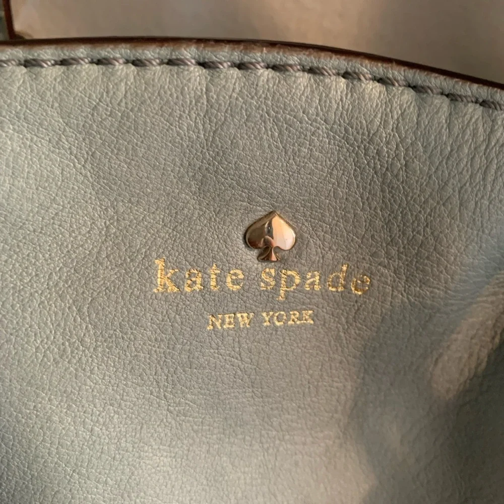 Kate Spade Brighton Park Sloan Satchel Baby Blue Preppy Travel Personal Item